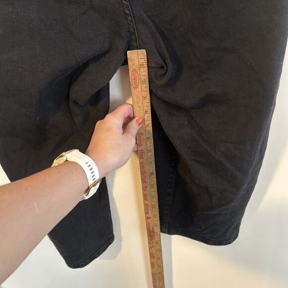 Lane Bryant Genius Fit Capri Stretch Size 22 Dark Wash Distressed Classic - Picture 5 of 7